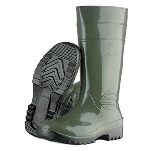 Bota Segur Oliva puntera y plantilla de acero para seguridad industrial