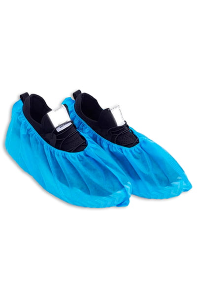 Cubre calzado desechable azul para planta productiva