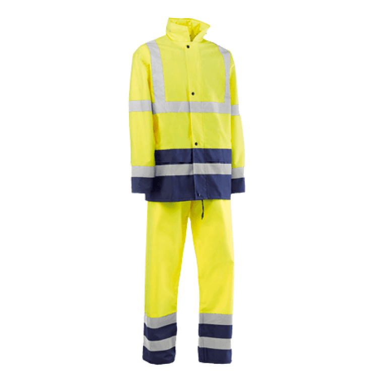 Traje Para Lluvia Amarillo Con Cinta Reflectiva