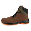 Bota de seguridad tipo trekking con cuello acolchado y suela bidensidad