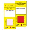 Etiqueta thermo spot para monitoreo de temperatura 52 grados en paneles eléctricos