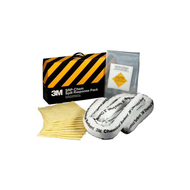 Kit absorbente para derrames químicos 3M™ SRP-CHEM - Contenido del kit