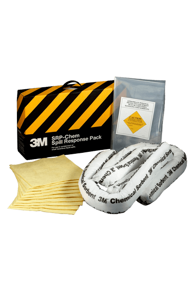 Kit absorbente para derrames químicos 3M™ SRP-CHEM - Contenido del kit