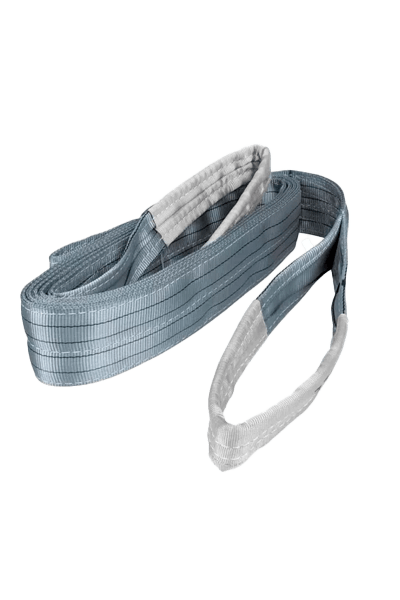Eslinga de carga industrial gris de 4 toneladas para izaje seguro