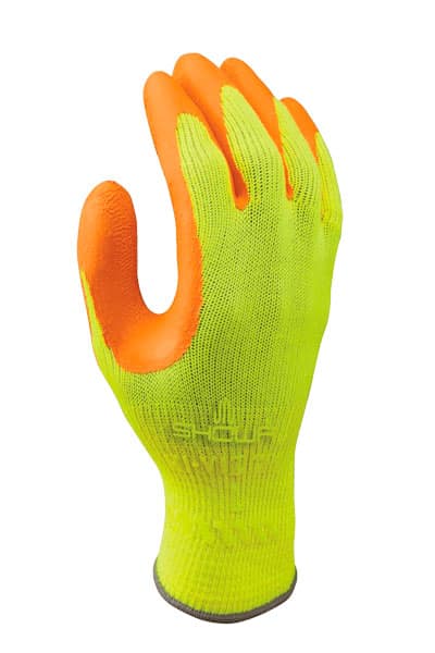 Guante Best Grip Latex Fluorescente con revestimiento de goma para protección y agarre en baja luminosidad