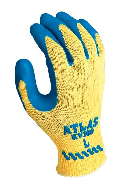 Guante anticorte Kevlar látex Showa A3 vista frontal