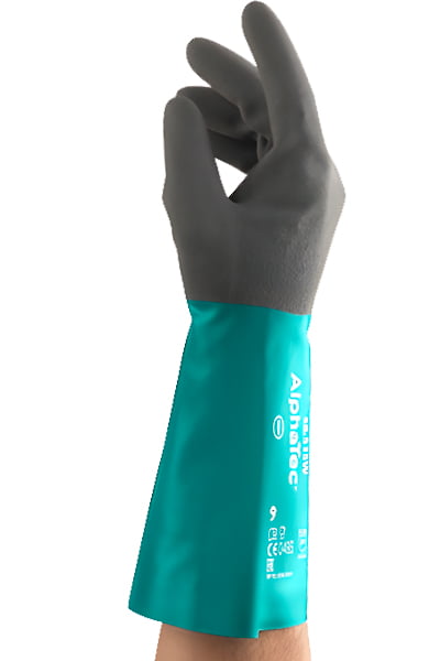 guante de nitrilo antiestático palma foam alphatec 58-535w