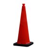 Cono señalización 28 pulgadas naranja base negra