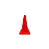 Cono señalización 28 pulgadas naranja base negra sobre carretera