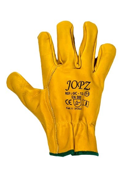 Guante cuero eléctrico JOPZ amarillo pulido