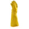 Guante Cuero Soldador Amarillo 16" Reforzado Kevlar 43216