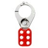 pinza de bloqueo con seguro roja industrial para lockout